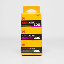 Kodak GOLD 200 Color Negative Film 35mm Roll Film, 36 Exposures, 3-Pack 