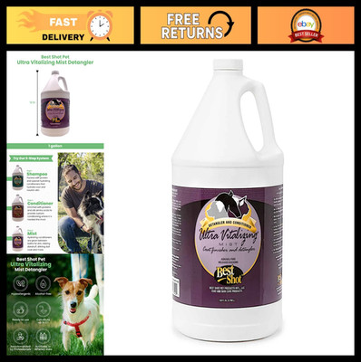 Ultra Vitalizing Pet Detangler Mist - 1 Gallon, Nourishing Spray for Dogs & Cats