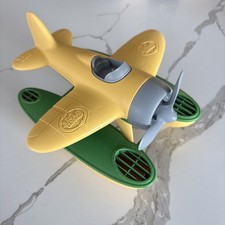 Green Toys Seaplane Sea Plane Airplane Recycled Material Toy Yellow/Green USA
