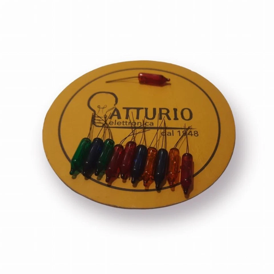 SENZA MARCA 10 pisellini MISTI 12V per collana da 20 + 1 ricambio omaggio SFUSI