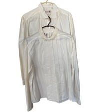 Vintage Windsor Size 12 White Long Sleeve Pintuck Pleated Bib Dress Shirt Bundle