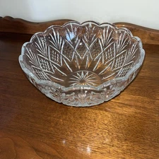 Dublin Collection Crystal Chip and Dip Server Godinger Parties 8.5" Diameter NIB