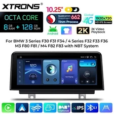 10.25" Car Stereo for BMW 3 Series/4 Series F32/F34/F36 M3 M4 NBT Android 14 8G+128GB GPS++