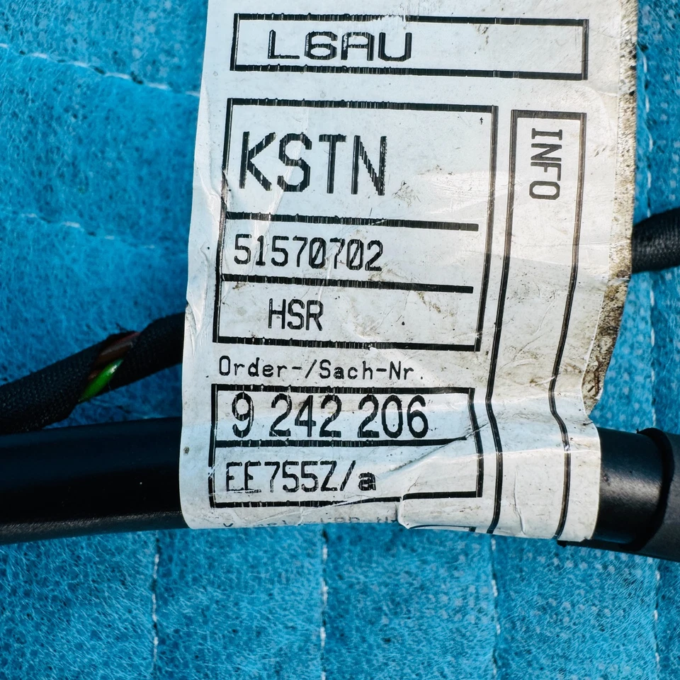 Arnés de cableado de freno de estacionamiento eléctrico BMW 650i 2012-2014 OEM 9242206 Foto 2 de 4