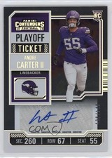 2023 Contenders Rookie Variation Playoff Ticket /149 Andre Carter II Auto 1d7l
