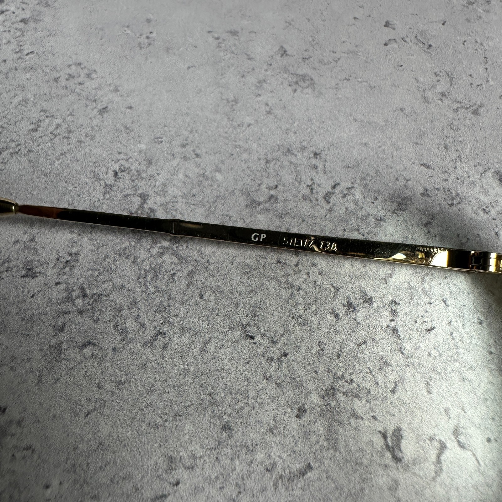 YSL Saint Laurent Gold Eyeglasses Frame Purple Oval 1990s Pilot Oversize image 4