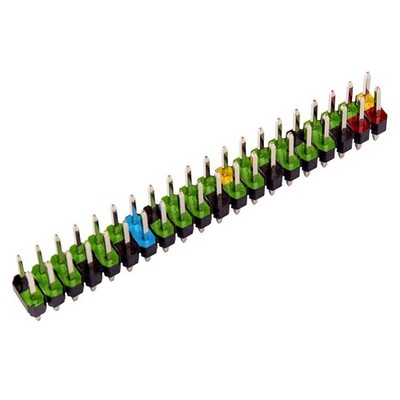 40 Pin GPIO Header für Raspberry Pi, farbig kodiert, Simple Version, Pi Zero