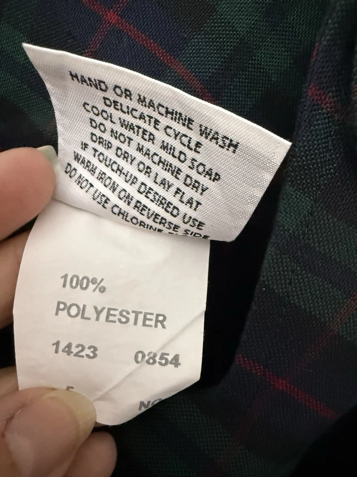 School Belles 5 Girls Jumper Dress Blue Plaid EUC - Image 3 of 4