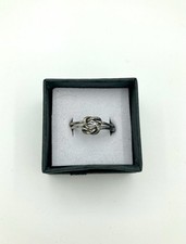 Wheeler Manufacturing Sterling Silver Ring - Size 7 - Double Band Knot