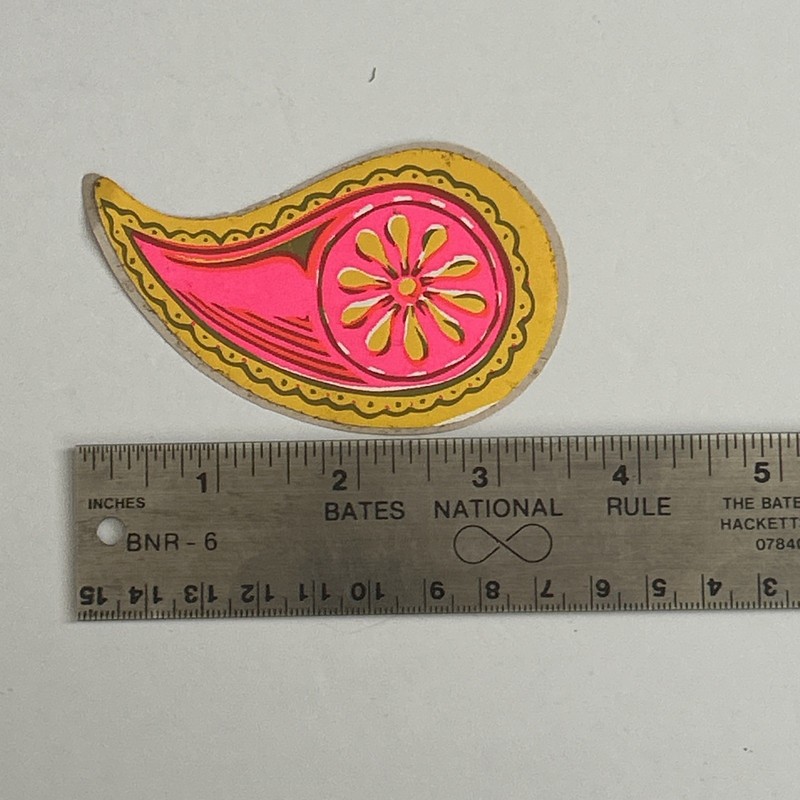  "Retro Paisley - Psychedelic 60's Sticker