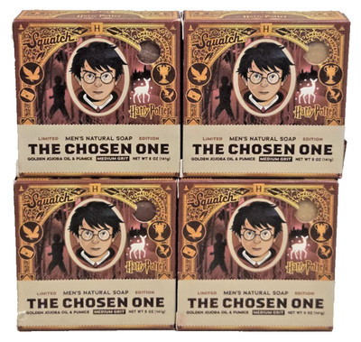 4 Pk Dr Squatch Harry Potter Limited Edition The Chosen One Natural Bar Soap
