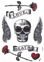 Komar Deco-Sticker |Calavera | 50 X 70 Cm | Wandtattoo, Wandbild, Wandsticker,