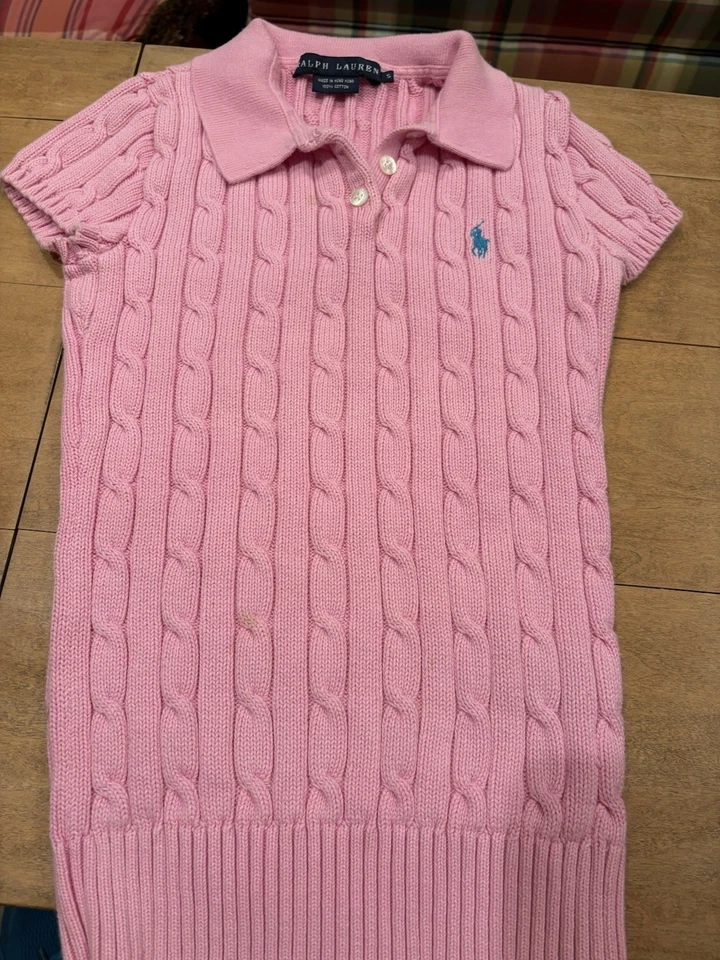 Vintage Ralph Lauren Pequeña Rosa Acolchada Camisa Mujer’s Foto 2 de 4