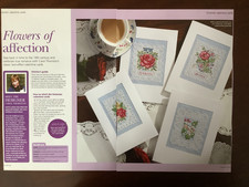 Victorian Flower / Lace Cross Stitch Charts x 4 *from a magazine*