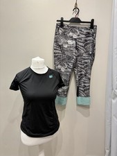 Tribesports Matching Leggings and Top Size M Woman’s Work Out Black
