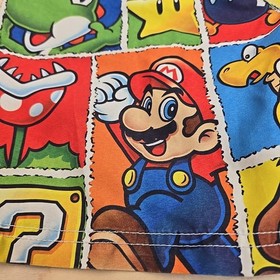 Super Mario Bros. Swimming Shorts Nintendo NES Gamer Games Luigi Toad Bowser