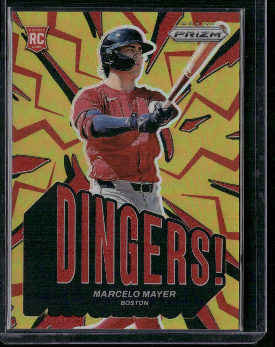 2025 Panini Prizm #7 Marcelo Mayer Dingers! Red Prizms #/199