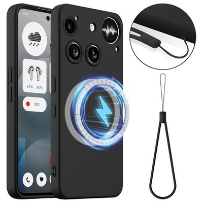 For Nothing Phone (3), Phone Case Magnetic Soft Liquid Silicone TPU Cover