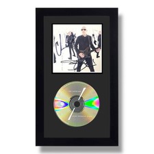 Joe Satriani Chad Smith Signed What Happens Next CD Custom Framed Rare