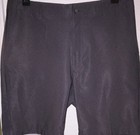 Pebble Beach Men's Golf Shorts 36 Gray Herringbone Stretch Pockets Poly/Spdx — photo 1