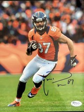 Eric Decker Signed Denver Broncos 8x10 Football Photo AUTO JSA