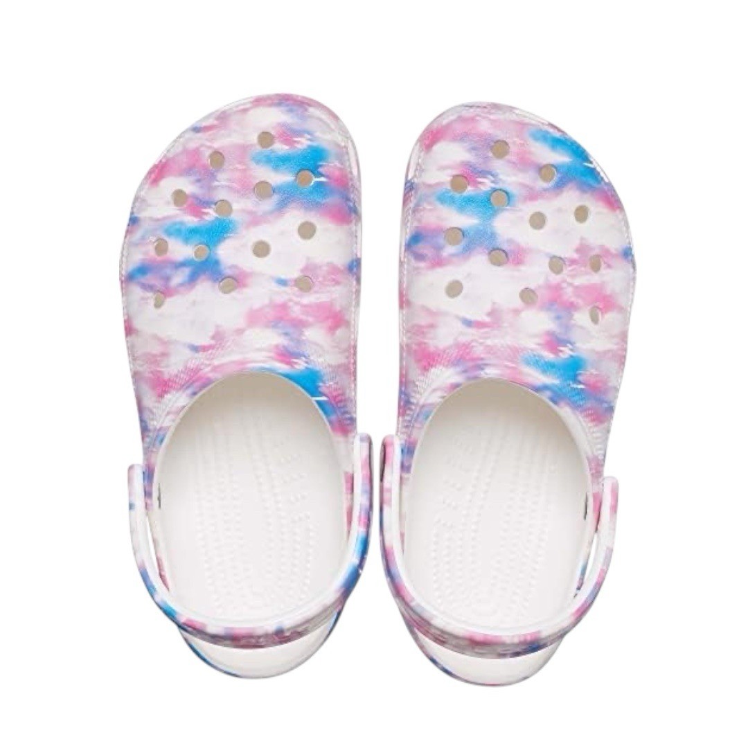 Crocs Classic Dream Clog Clouds Pink & Blue Cotton Candy Tie Dye- Size 7W/M5