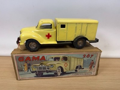 GAMA 267 - Krankenwagen MADE IN U.S. ZONE - OVP - RARITÄT - SELTEN