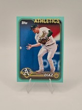 2024 Topps - Aledmys Diaz Fanatics Exclusive Teal #586 Athletics