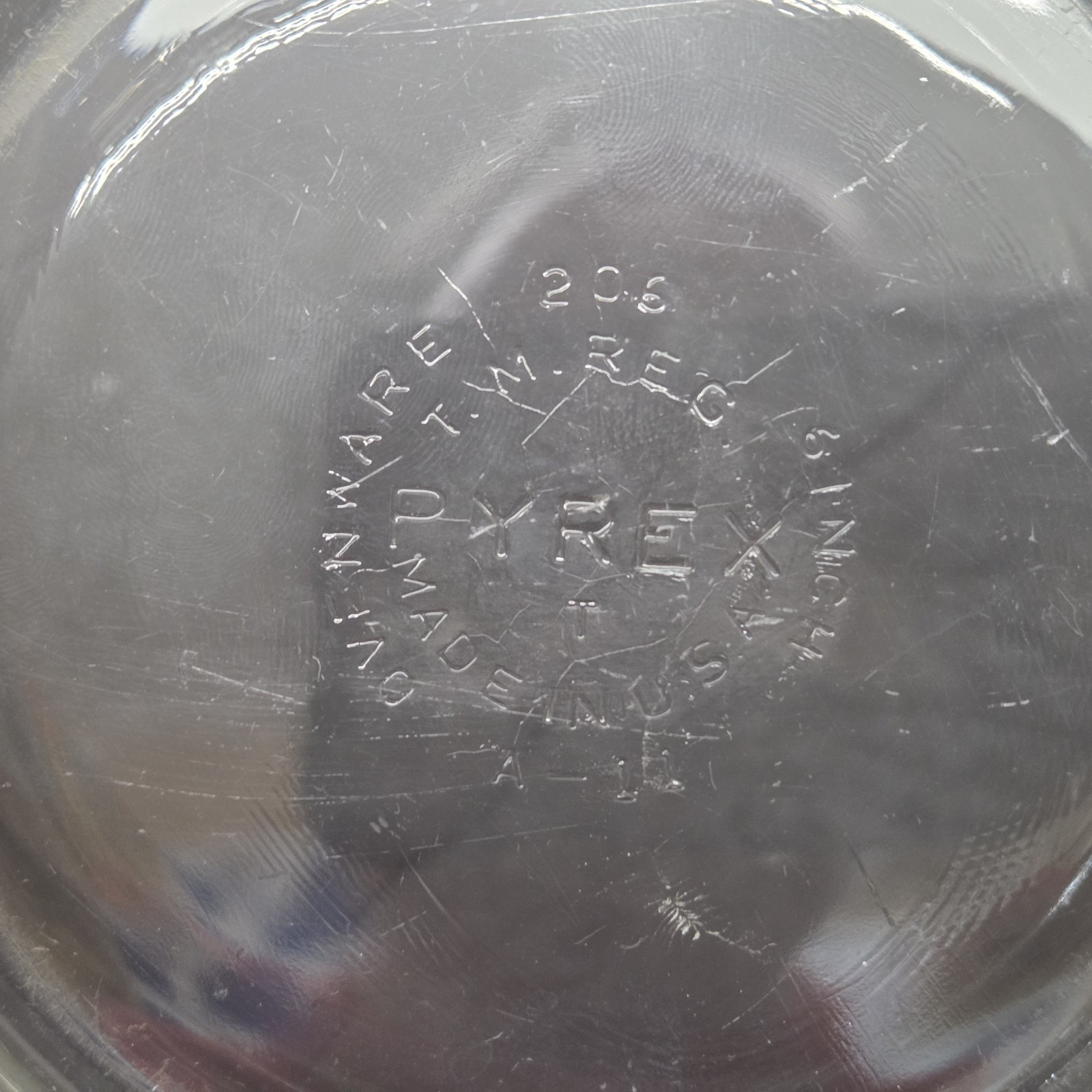 3 Vintage PYREX 6" Mini Pie Pans 206 Smooth Edge Clear Tart Plate USA