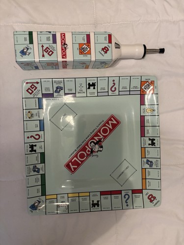 Vintage Monopoly Olive Oil Bottle and Serving Tray Set From Wine & Things