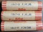 3 Better Grade Circulated Wheat Rolls 1947S + 1947D + 1947 - *SEE DESC*