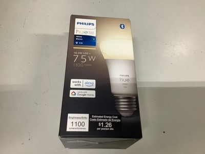 Philips Hue A19 75W Dimmable LED Smart Light Bulb - Soft White