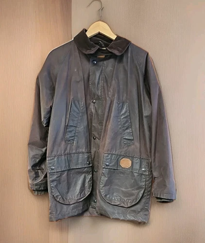 Burberry Giacca Cerata Con Cappuccio Bottoni Rimovibili Cappotto Taglia Uomo Small