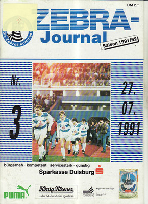 BL 91/92 MSV Duisburg - Journal For The Season Start