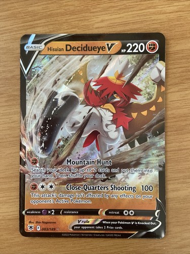 Hisuian Decidueye V - Astral Radiance - Pokémon Card Database