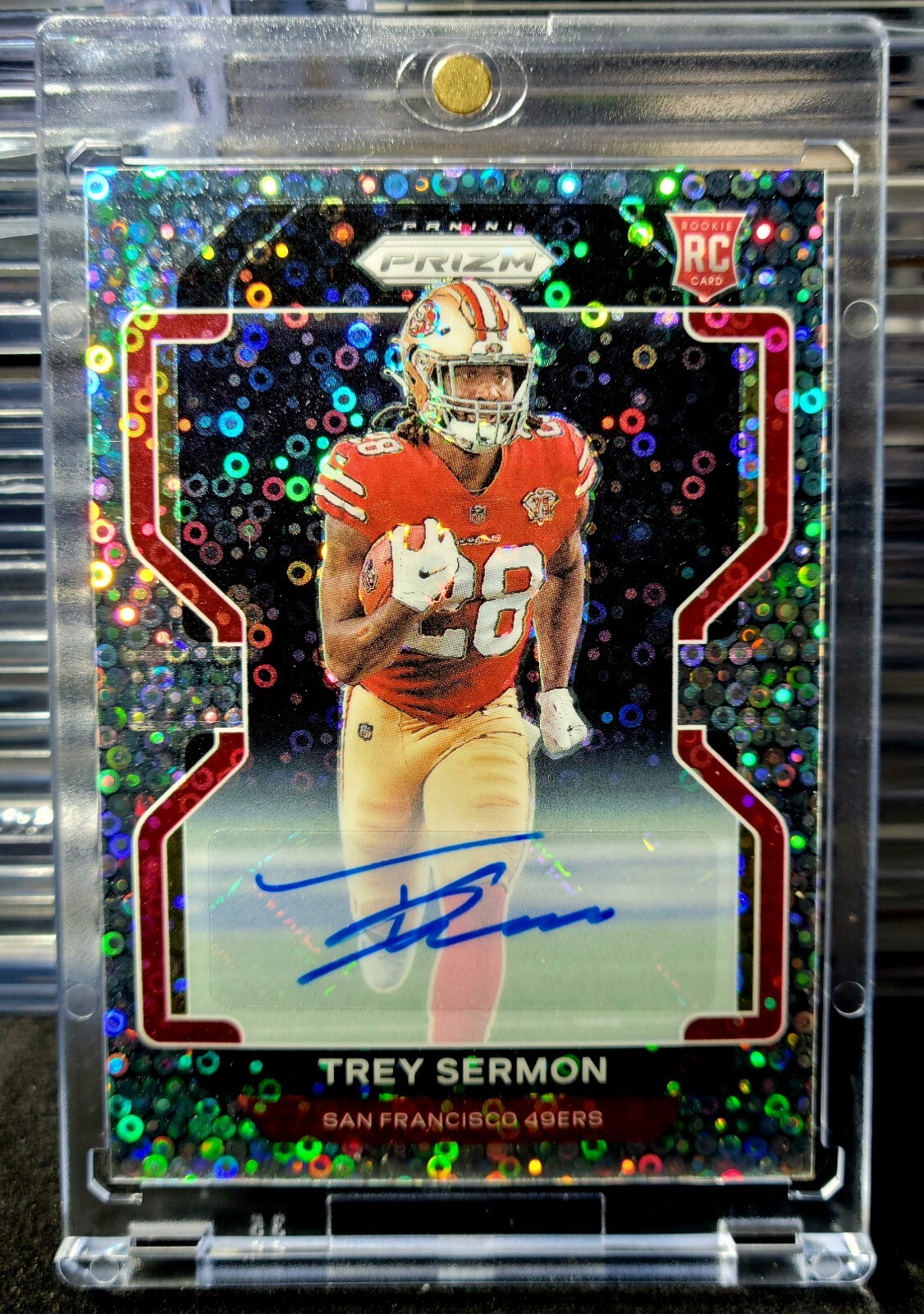 2021 Panini Prizm Disco #354 Trey Sermon Rookie Card Auto
