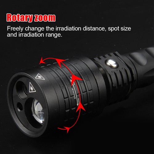 Neue Grün/Rot/Weiß LED Taschenlampe Jagd Lampe Licht Torch Fackel & Akku 10W DHL - Bild 8 von 10
