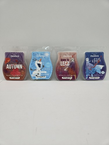 4 Disney Scentsy Frozen II Anna Elsa Olaf Wax Bar Melts NEW 3.2 Fl Oz - 第 1/6 張圖片