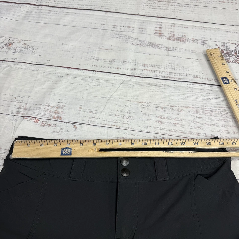 Pantalones negros para mujer Rei de senderismo al aire libre mezcla de nailon talla 10 PET Foto 2 de 4