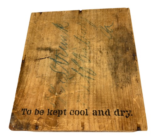 Antique Wood Crate w/ PAPER LABEL Walter Baker & Co. BREAKFAST COCOA Chocolate - Picture 3 of 12