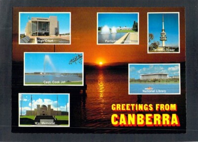 E3733 Australia ACT Canberra images c1983 postcard