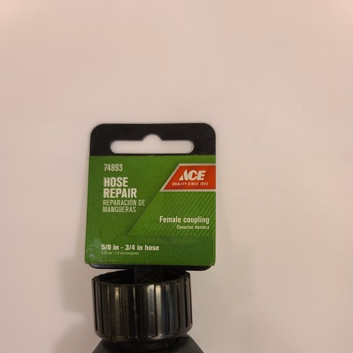 ACE Female Coupling 74893 Hose Mender Repair 5/8 in - 3/4 in hose NEW - Picture 2 of 8