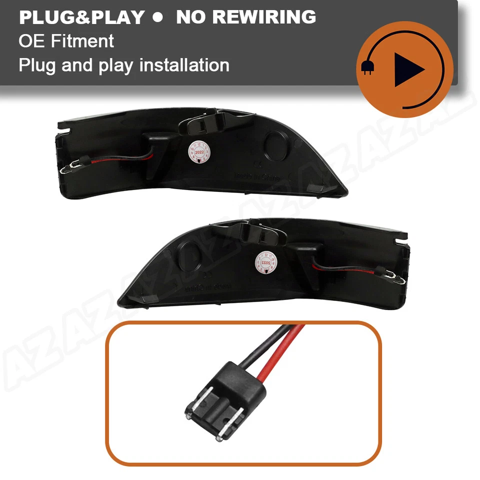 For Toyota Yaris Vitz Camry Saloon Sequential LED Side Mirror Turn Signal Lights Foto 4 de 4