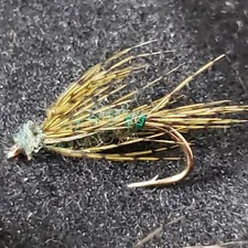 FLY FISHING FLIES NYMPH BIRD'S NEST OLIVE SIZE 18 CUSTOM TIED 
