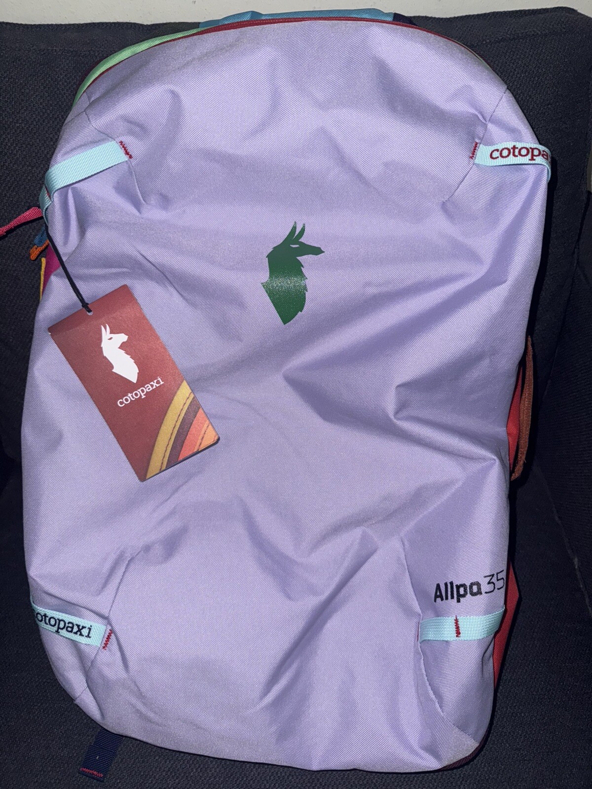 Unique Cotopaxi Allpa 35L Del Dia Travel Backpack in One-of-a-Kind Colors in Excellent Condition