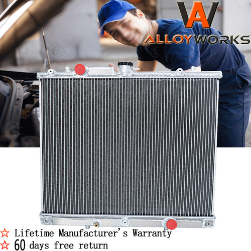 3 Row Aluminium Radiator For 9606 Mitsubishi TRITON MK 2.8L Turbo
