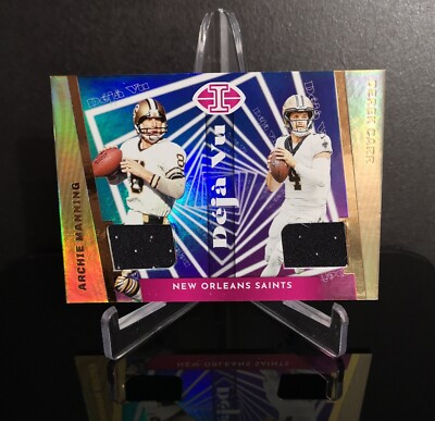 RELIC 💥 ARCHIE MANNING DEREK CARR 2023 Panini Illusions Deja Vu ...