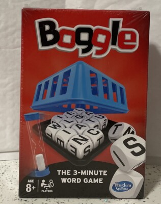 Boggle Wortspiel von Hasbro 2014 3 Minuten Wortsuchspiel 8+ Ex Shop Display