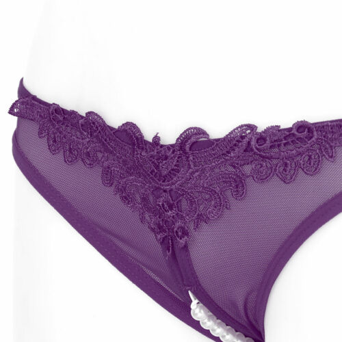 Frauen Mesh durchsichtig G-String Tanga offener Schritt Slips Unterwäsche Sexy - Bild 30 von 50
