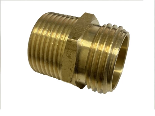 4 Stück Messing Gartenschlauchverschraubung Außen GHTx1/2 Innen NPT auf 3/4 Außengewinde Adapter - Bild 5 von 7